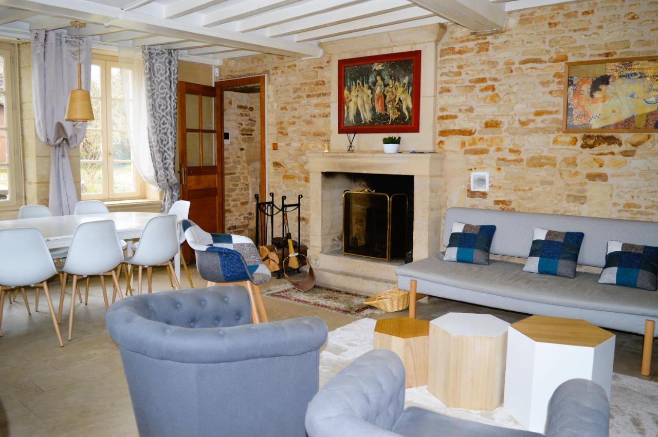 L'Auberge Du Lavoir, Maison En Pierres Avec Jardin Cairon ภายนอก รูปภาพ